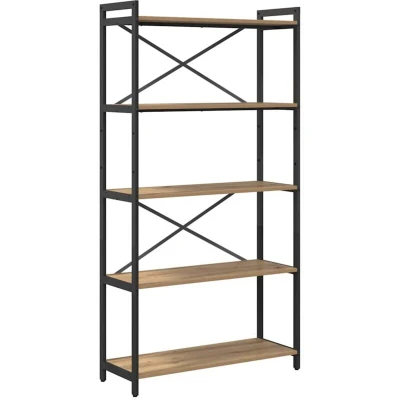 Image of vidaXL Bookcase Artisan oak 80 x 30 153 cm Engineered wood