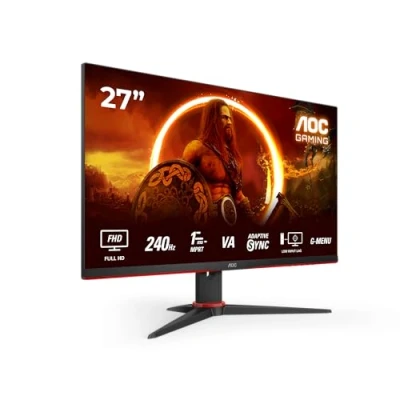 Image of AOC Gaming 27G2ZNE 27 inch FHD Monitor, 240Hz, VA, 1ms, FreeSync Premium, Low Input Lag, Shadow Comtrol, Game Modes (1920 x 1080 @ 250 cd/m, HDMI 2.0 2 / Display Port 1.2)