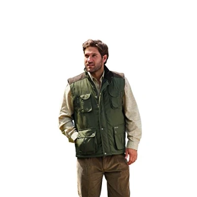 Image of Champion Mens Exmoor Country Clothing Padded BodyWarmer Gilet Olive 3XL