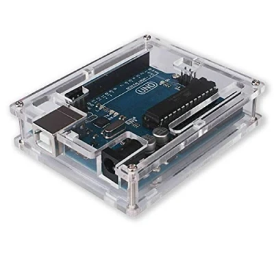 Image of UMTMedia® for Arduino Uno R3 Acrylic Case Enclosure Shell Transparent Clear Computer Box