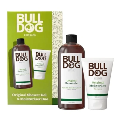 Image of Bulldog Skincare Men&#039;s Gift Set Original Moisturiser &amp; Shower Gel Duo