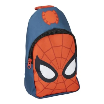 Image of Spiderman Crossbody Bag Kids Chest Adjustable Strap Boys Marvel Small Backpack Travel Gift