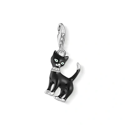 Image of Thomas Sabo 1725 041 11 Cat Charm Pendant in 925 Sterling Silver
