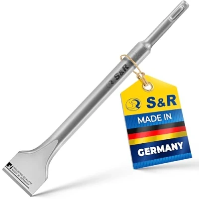 Image of S&amp;R Spade Chisel SDS Plus 250x40mm Round, Professional Quality