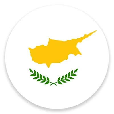 Image of 2 x 10cm Cyprus Flag Vinyl Sticker Decal Laptop Travel Luggage Car Bike #9154 (10cm Wide High)