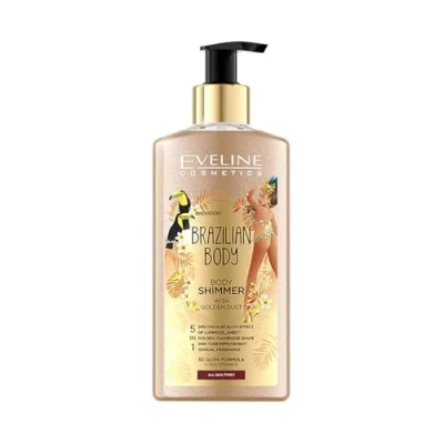 Image of Eveline Brazilian Body Shimmer do Ciała ze Złotym Pyłem Każdego Typu Skóry 150ml