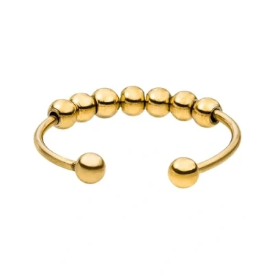 Image of Purelei® Shade anxiety Ring (gold) 18K Gold plated stainless steel jewelry Water resistant for women Size 60 to 66 Fashion your individual look