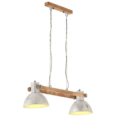 Image of vidaXL Industrial Hanging Lamp 25 W Silver 109 cm E27