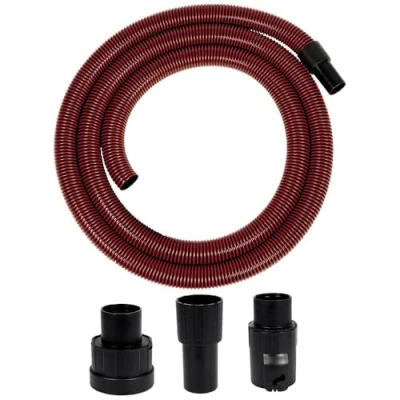 Image of Original Einhell Premium Suction Hose for Wet/Dry Vacuum Cleaners (3 m Length, Heavy Duty, Non Slip, Includes Connection Adapter All Cleaners)