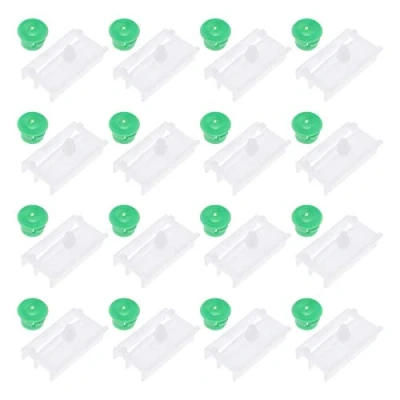 Image of YINETTECH 20x Car Side Sill Skirt Trim Moulding Clips with Green Grommets 51718184574 &amp; 51711932996 Compatible 3 Series E32 E36 E46 E90 E91