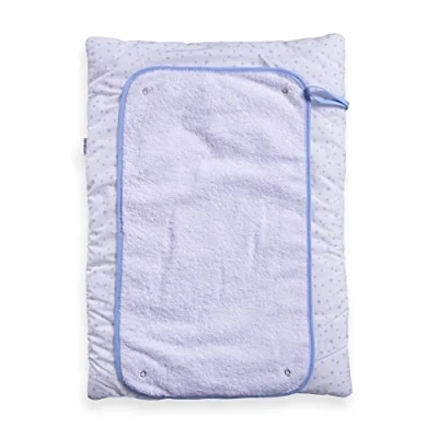 Image of Clair de Lune Stars &amp; Stripes Roly Poly Travel and Change Mat Perfect for on The go or at Home Blue