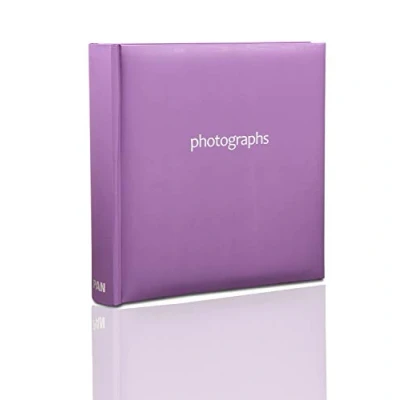 Image of Photo Album Slip In Case Book bound Memo for 200 photos 6&#039;&#039; x 4&#039;&#039;/ 10x15 cm By Arpan (Purple)
