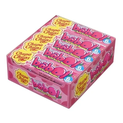 Image of Chupa Chups Big Babol Bubble Gum, Tutti Frutti Tongue Painter Sweets 20 x 6 Piece Packs