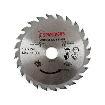 Image of Spartacus Wood Cutting Circular Saw Blade 130mm x 20mm Bore 24 Teeth