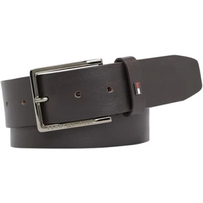 Image of Tommy Hilfiger Men Belt Oliver 4.0 Ext Leather, Brown (Testa Di Moro), 115 cm