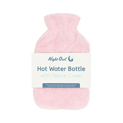 Image of Anika 2L Blush Faux Fur Hot Water Bottle