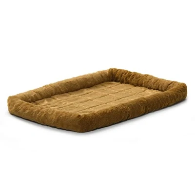 Image of MidWest Homes for Pets Bolster Dog Bed 121.92 cm (48 Inch) Long or Cat w/ Comfortable Bolster; Ideal &quot;Extra Large&quot; Breeds; Cinnamon; Model 40248 CN