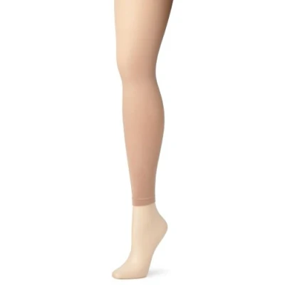 Image of Capezio Ultra Soft Footless Tights, Dance Tights For Women In Fabric, Supportive Women’s Dance, Performance Or Every Day Wear Light Suntan, L XL (Large XL)