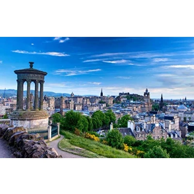 Image of Edinburgh Scotland UK DIY 5D Diamond Painting by Number Unique Kits Home Wall Decor Crystal Rhinestone Cross Stitch 30x40cm