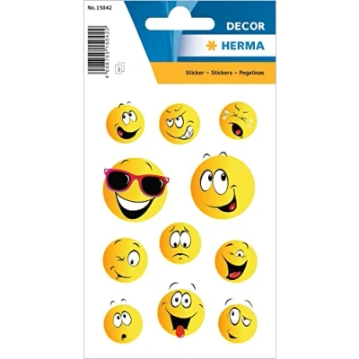 Image of HERMA Permanent Happy Face