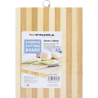 Image of New 34CM Bamboo Chopping Board Kitchen Food Cutting Fruits Vegetables Non Toxic