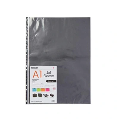 Image of Artcare 15402001 85 x 0.1 60centimeter A1 Synthetic Material Jet Sleeve, Pack of 5, Clear