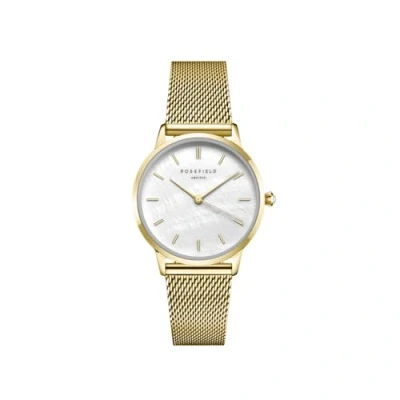 Image of Rosefield RMGMG R06 Pearl Edit Mesh White Watch