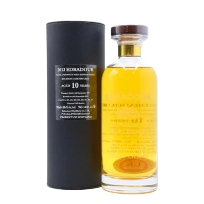 Image of Edradour Bourbon Cask Finish 2013 10 year old Whisky 70cl 60.4% ABV