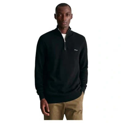 Image of GANT Halfzip Jumper, Men&#039;s, Size: Medium, Black