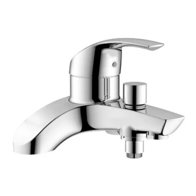 Image of Grohe Eurosmart Low Pressure Deck Mounted Bath Shower Mixer Tap Chrome 25105000