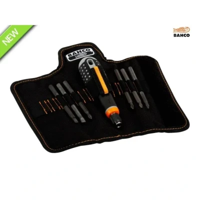Image of Bahco BE 8571 &quot;Ergo&quot; Screwdriver Set with Interchangeable Blades, Multi Colour