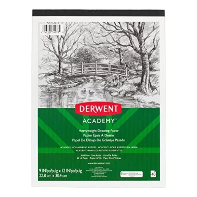 Image of Derwent Academy Drawing Paper Pad, 40 Sheets, 9&quot; x 12&quot;, Heavyweight (54978)