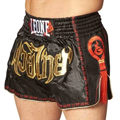 Image of LEONE 1947, Bangkok Kick thai Shorts, Unisex Adult, Red, M, AB754