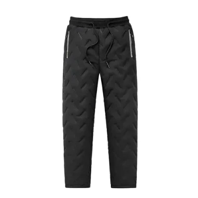 Image of BAFAFA Winter Warm Thick Track Pants, Men&#039;s Thermal Fleece Athletic Sweatpants Joggers Pants