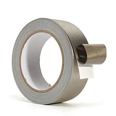 Image of Vogueing Tool Insulating Tape, Conductive Adhesive Tape Shielding Isolated Radiation Proof Plain Cloth Fabric For Mobilephone Cable, EMI Masking, laptop, lcd(1Pcs 35mm x 20m)