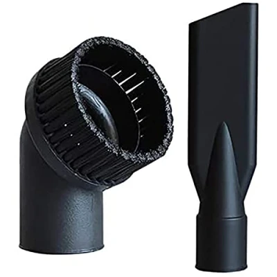 Image of Dojimayisc Industrial Vacuum Cleaner Round Brush and Flat Nozzle Sets Inner 44mm Accessories
