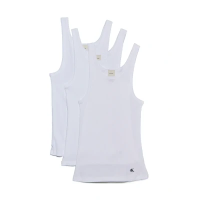Image of Calvin Klein Underwear Scoop NECK 3 PACK Undershirt, Women&#039;s, Size: XS, White