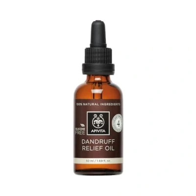 Image of Apivita Dandruff Relief oil, reduces flakes ̶ relieves soothes (for oily and dry scalp)
