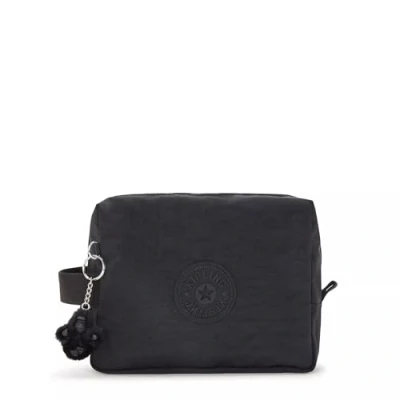 Image of Kipling Women&#039;s Parac, Small Pouch, Printed Polyester Toiletry Bag, Black Noir, M, Parac Bag