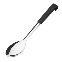 Image of Vogue Black Handled Serving Spoon 340mm