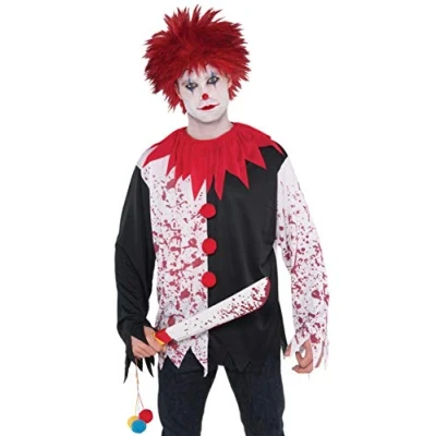 Image of (PKT) Adult Mens Evil Clown Shirt