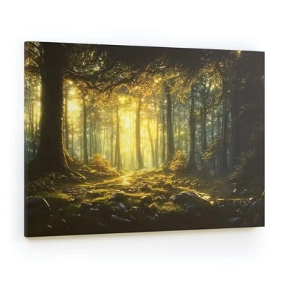Image of ALLboards CANVASboards Magnetic Painting 90x60 cm Fairy tale forest, Poster for All Types of Magnets Wall Mounted Durable 3D Printed