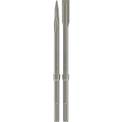 Image of Bosch Accessories 2607017368 SDS Max Chisel Set, Silver, 4 Piece