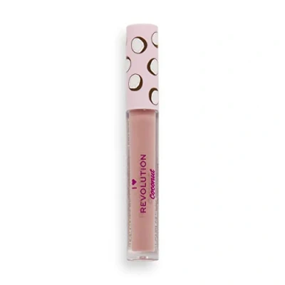 Image of I Heart Revolution, Tasty Coconut, Lip Gloss, Nude Coconut Meringue, 2.2ml