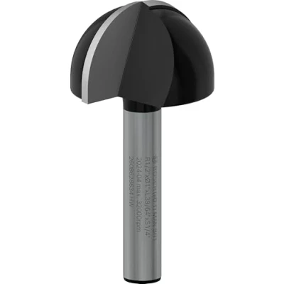Image of Bosch 2608628634 Core Box Bit for Routers with Two Flutes and Tungsten Carbide (Radius 12.7mm)