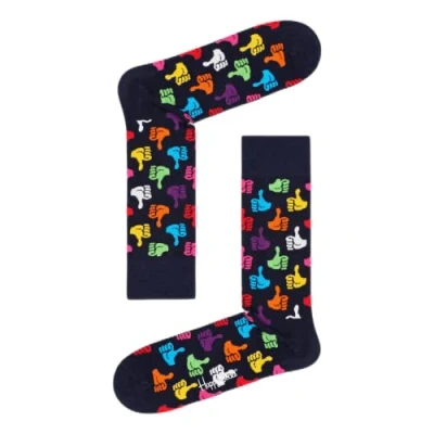 Image of Happy Socks Men&#039;s Thumbs Up Socks, Multicolour, 7 10 UK