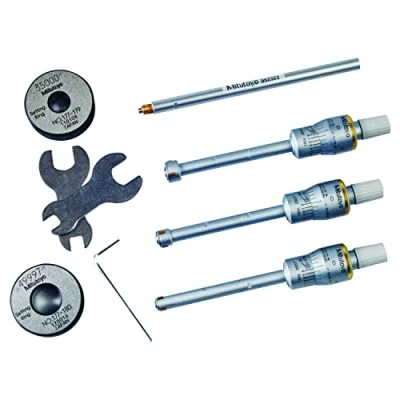 Image of Mitutoyo 368 916 Hottest Three Point/Two Point Internal Micrometre, 0.275&quot; 0.5&quot;