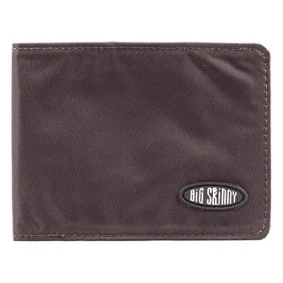 Image of Big Skinny Men&#039;s Slimline Bi Fold Slim Wallet, Holds Up to 25 Cards, Brown