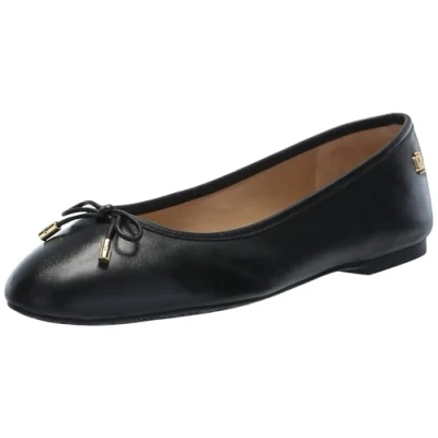 Image of Lauren Ralph Women&#039;s Jayna Ballet Flat, Black, 7 UK