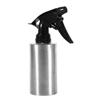 Image of TOPINCN Water Spray Bottle Hand Press Stainless Steel Watering Multi Functional Lightweight Pump Pressure Pot Flower Cans (250Ml)